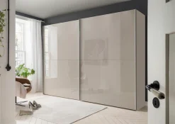 WIEMANN Schwebetürenschrank »Orion, Kleiderschrank, Schrank, Wäscheschrank, mit Schiebetüren« hochwertige Glasfront, variable Inneneinteilung, stilvolle Optik