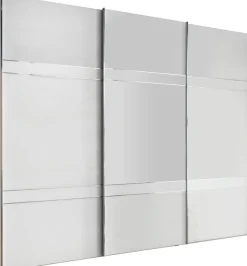 WIEMANN Schwebetürenschrank »Rialto« hochwertige Glasfront mit Querriegeln
