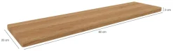 WIEMANN Wandregal »Lausanne, Regalbrett, Massivholz Erle« 2 Breiten auswählbar,MADE IN GERMANY,Maximale Belastung 10 Kg