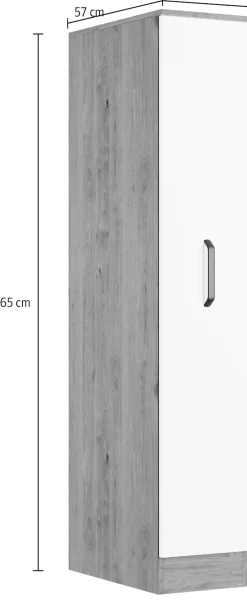 wiho Küchen Apothekerschrank »Elba, Breite/Höhe: 30/165 cm« mit 4 Ablagekörben