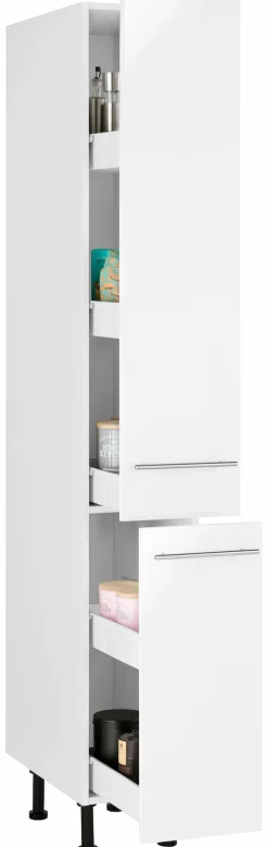 wiho Küchen Apothekerschrank »Ela« mit 2 Auszügen, mit Soft-Close-Funktion, 30 cm breit
