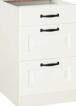 wiho Küchen Auszugsunterschrank »Erla« 50 cm breit mit Kassettenfront, 2 großen Auszügen, ohne Arbeitsplatte