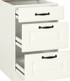 wiho Küchen Auszugsunterschrank »Erla« 50 cm breit mit Kassettenfront, 2 großen Auszügen, ohne Arbeitsplatte