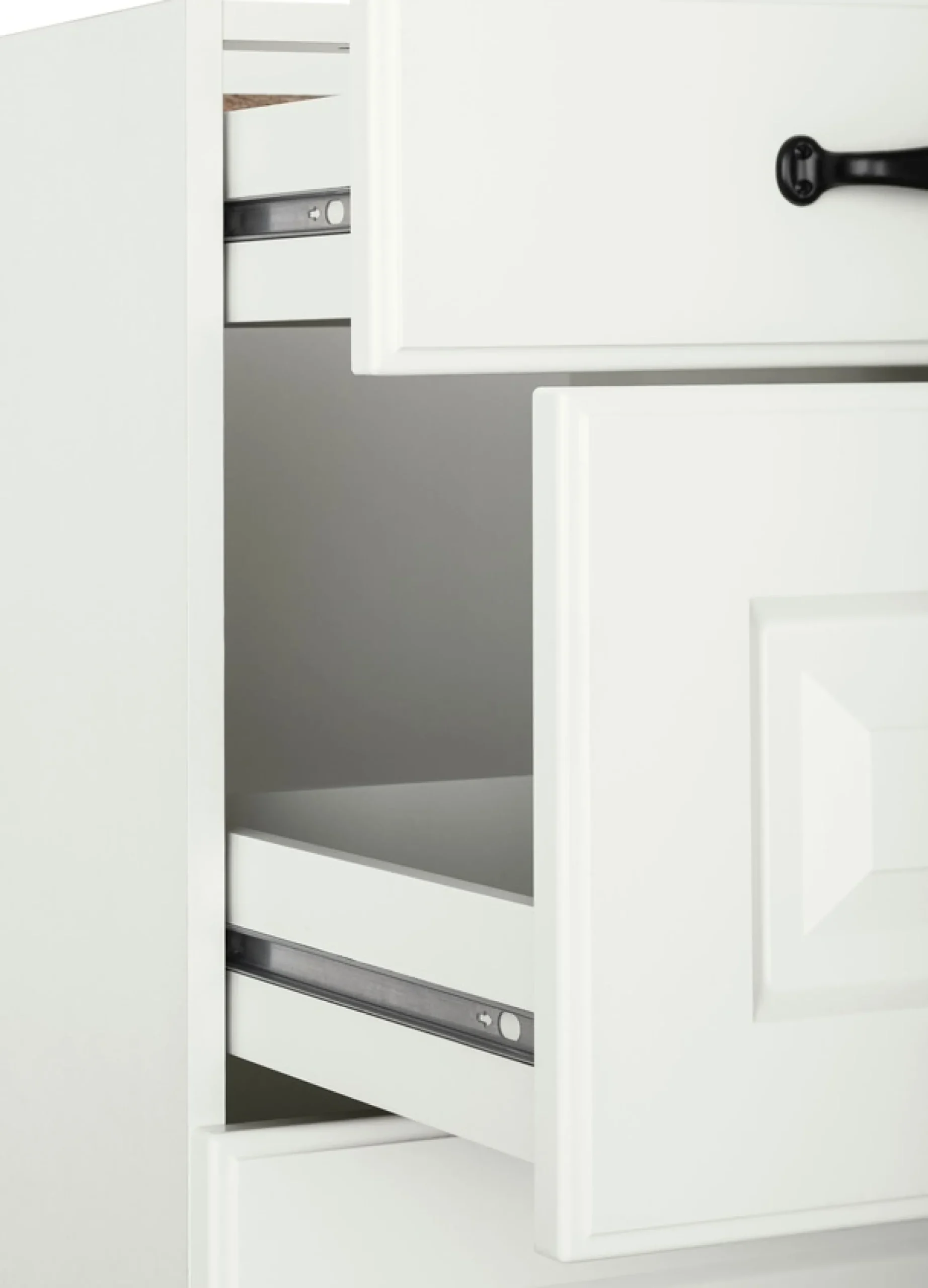 wiho Küchen Auszugsunterschrank »Erla« 50 cm breit mit Kassettenfront, 2 großen Auszügen, ohne Arbeitsplatte