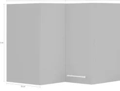 wiho Küchen Eckhängeschrank »Unna« 60 cm breit
