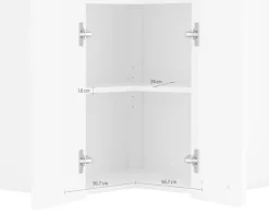 wiho Küchen Eckhängeschrank »Unna« 60 cm breit