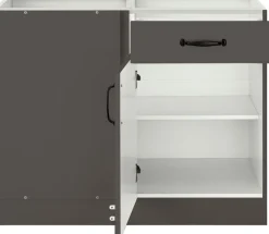wiho Küchen Eckunterschrank »Erla« 100 cm breit, Kassettenfront, Planungsmaß 110 cm, ohne Arbeitsplatte