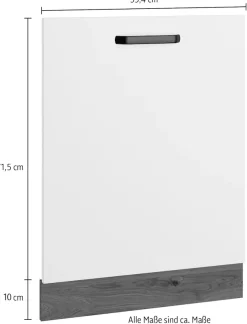 wiho Küchen Frontblende »Elba« für vollintegrierte Einbaugeschirrspüler, Maße (B/H): 59,4/71,5 cm