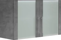wiho Küchen Glashängeschrank »Cali« Front mit Glaseinsatz