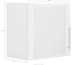 wiho Küchen Glashängeschrank »Cali« Front mit Glaseinsatz