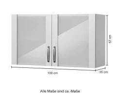 wiho Küchen Glashängeschrank »Michigan«