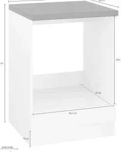 wiho Küchen Herdumbauschrank »Unna« 60 cm breit
