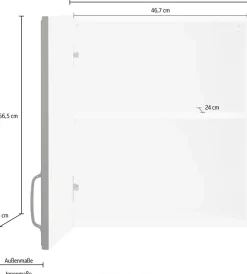 wiho Küchen Hängeschrank »Erla« 50 cm breit mit Kassettenfront