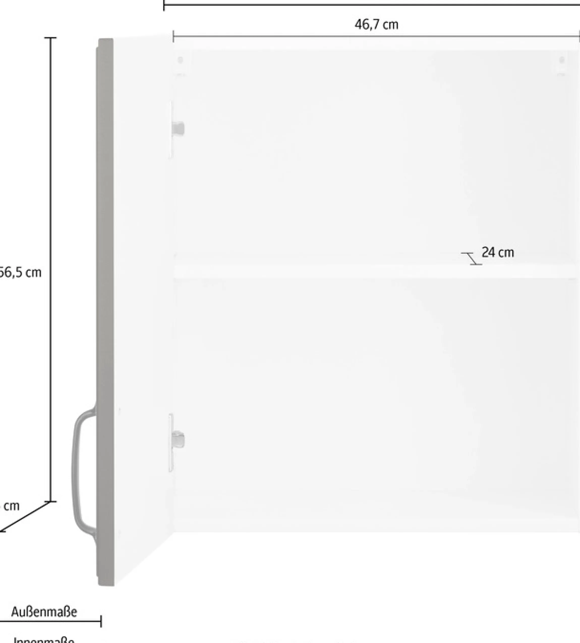 wiho Küchen Hängeschrank »Erla« 50 cm breit mit Kassettenfront