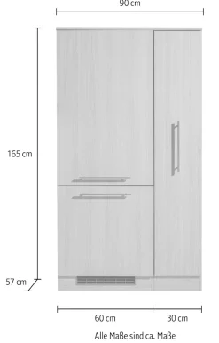 wiho Küchen Küche »Filo« wahlweise mit E-Geräten, Breite 90 cm