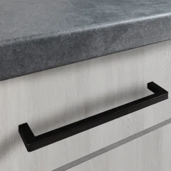 wiho Küchen Küche »Nisos« Soft-Close, 370 cm, Backofen matt schwarz, Teleskopauszug