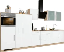 wiho Küchen Küchenzeile »Cali« mit E-Geräten, Breite 360 cm