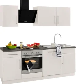 wiho Küchen Küchenzeile »Cali« ohne E-Geräte, Breite 220 cm