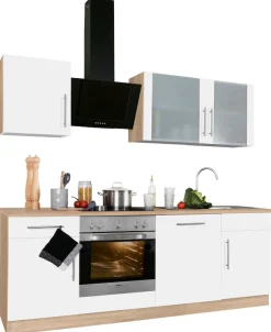 wiho Küchen Küchenzeile »Cali« ohne E-Geräte, Breite 220 cm