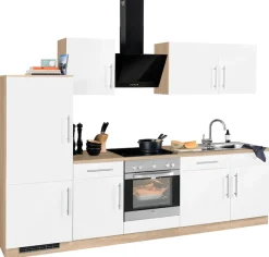 wiho Küchen Küchenzeile »Cali« ohne E-Geräte, Breite 280 cm