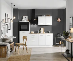wiho Küchen Küchenzeile »Compact« Breite 210cm, wahlweise mit Geräten (mit Kühlschrank)