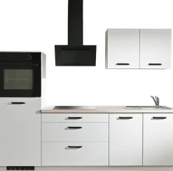 wiho Küchen Küchenzeile »Compact« Breite 240cm, wahlweise mit Geräten (mit Kühlschrank)