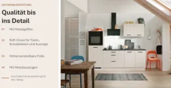 wiho Küchen Küchenzeile »Compact« Breite 240cm, wahlweise mit Geräten (mit Kühlschrank)
