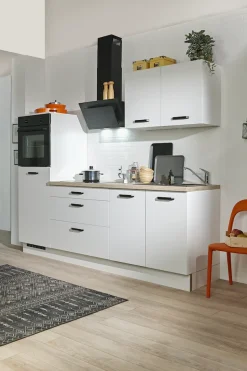 wiho Küchen Küchenzeile »Compact« Breite 240cm, wahlweise mit Geräten (mit Kühlschrank)
