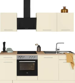 wiho Küchen Küchenzeile »Ela« Breite 220 cm, Soft-Close-Funktion, höhenverstellbare Füße