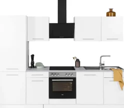 wiho Küchen Küchenzeile »Ela« Breite 280 cm, Soft-Close-Funktion, höhenverstellbare Füße