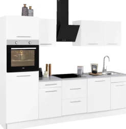 wiho Küchen Küchenzeile »Ela« Breite 280 cm, Soft-Close-Funktion, höhenverstellbare Füße