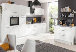 wiho Küchen Küchenzeile »Ela« Breite 340 cm, Soft-Close-Funktion, höhenverstellbare Füße