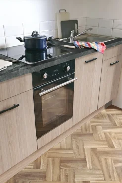 wiho Küchen Küchenzeile »Fortyfive, Breite 180 cm,« Soft-Close-Funktion in Schubkästen & Auszügen, höhenverstellbare Füße