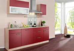 wiho Küchen Küchenzeile »Montana« mit E-Geräten, Breite 210 cm