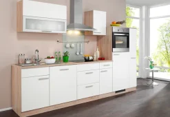 wiho Küchen Küchenzeile »Montana« mit E-Geräten, Breite 300 cm