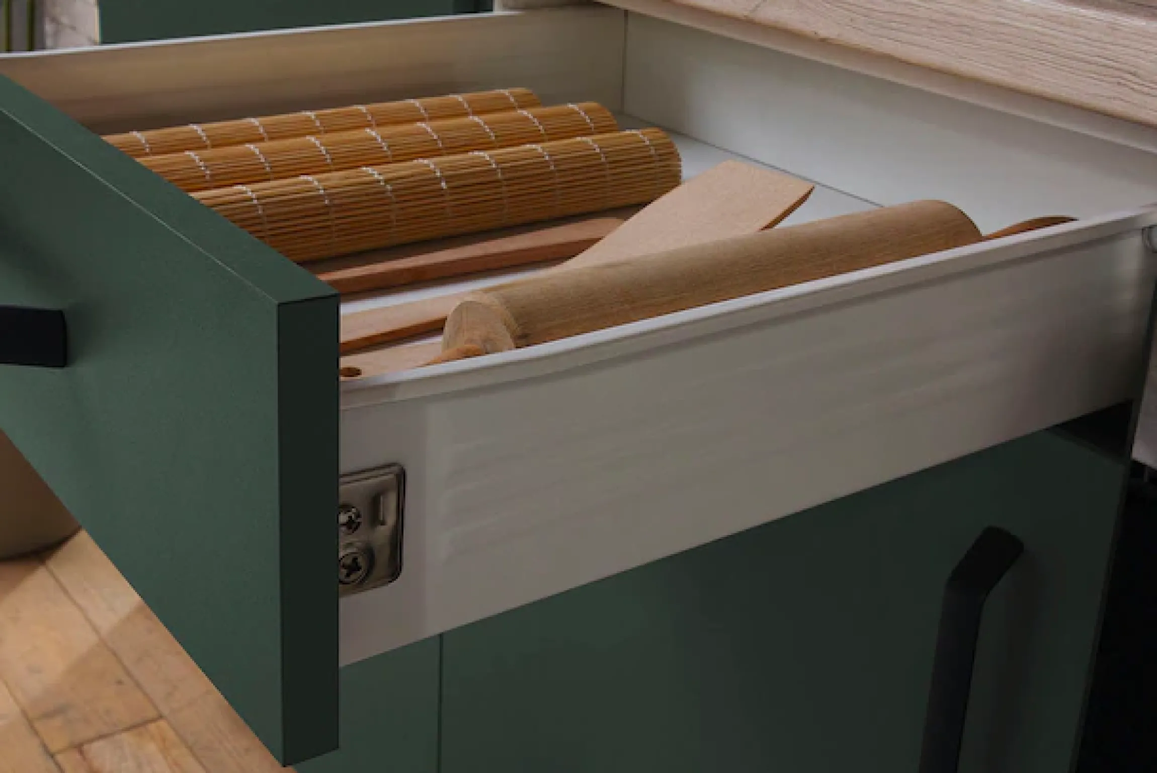 wiho Küchen Küchenzeile »"Simi", mit verstellbaren Füßen, Breite 280 cm,« wahlweise mit E-Geräten, Soft-Close-Funktion in Schubkästen & Auszügen