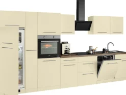 wiho Küchen Küchenzeile »Unna« mit E-Geräten, Breite 370 cm