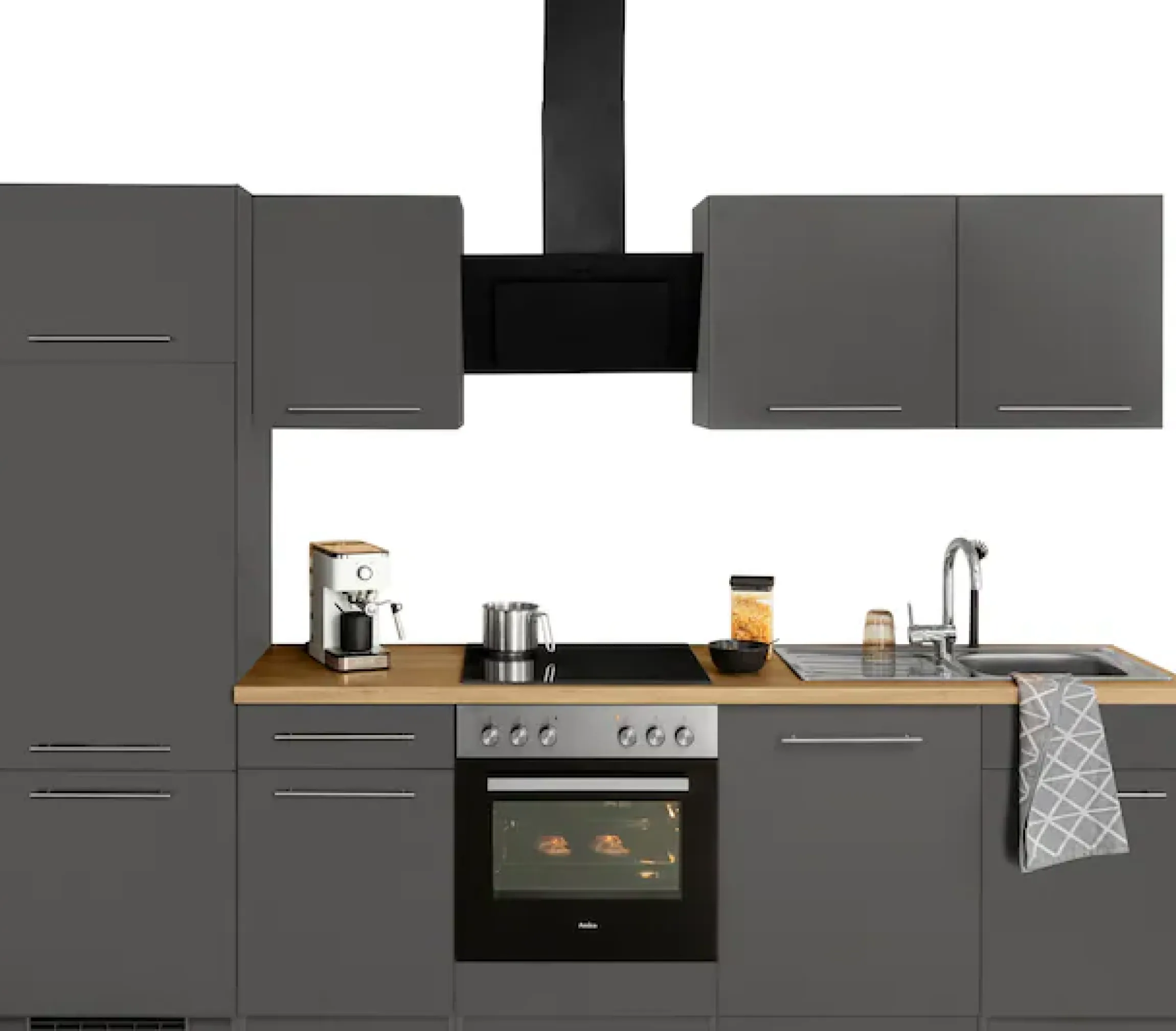 wiho Küchen Küchenzeile »Unna« mit E-Geräten, Breite 280 cm