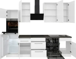 wiho Küchen Küchenzeile »Unna« mit E-Geräten, Breite 280 cm