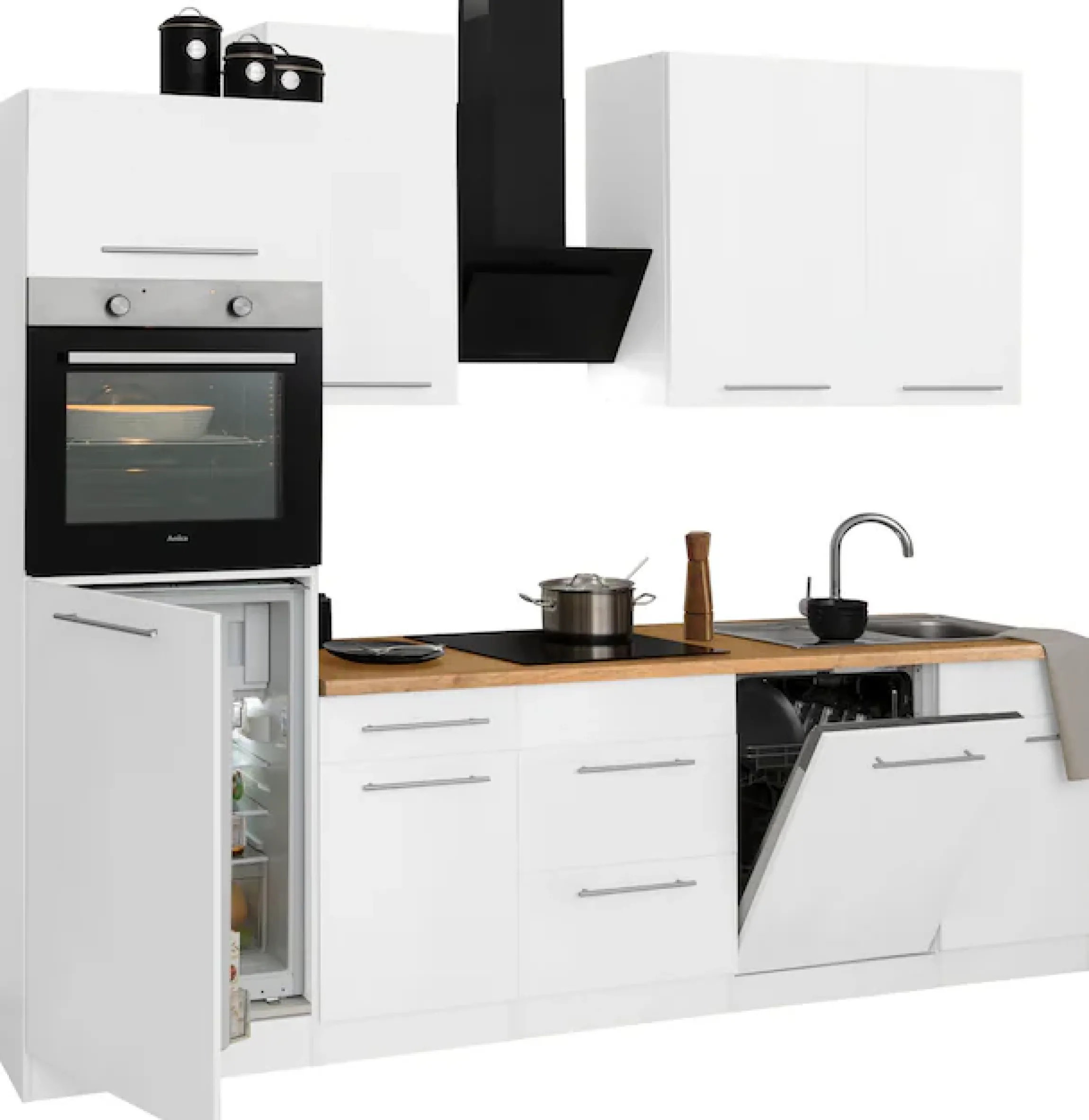 wiho Küchen Küchenzeile »Unna« ohne E-Geräte, Breite 280 cm