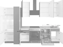wiho Küchen Küchenzeile »Unna« ohne E-Geräte, Breite 310 cm