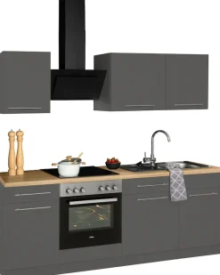 wiho Küchen Küchenzeile »Unna« ohne E-Geräte, Breite 220 cm