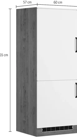 wiho Küchen Kühlumbauschrank »Elba« Breite 60 cm, Höhe 165 cm