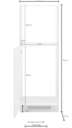 wiho Küchen Kühlumbauschrank »Flexi2«