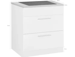 wiho Küchen Kochfeldumbauschrank »Cali« 90 cm breit