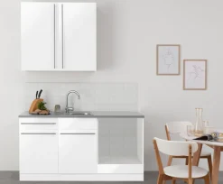 wiho Küchen Pantryküche »Chicago« wahlweise mit E-Geräten, Breite 160 cm