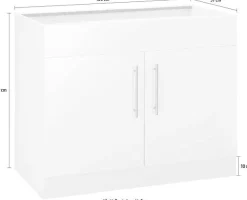 wiho Küchen Spülenschrank »Cali« 100 cm breit, ohne Arbeitsplatte