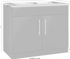 wiho Küchen Spülenschrank »Cali« 100 cm breit