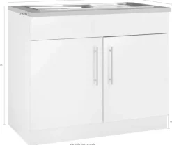 wiho Küchen Spülenschrank »Cali« 100 cm breit