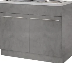 wiho Küchen Spülenschrank »Chicago« 100 cm breit, inkl. Einbauspüle aus Edelstahl